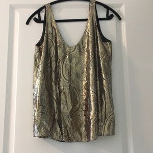 J Crew Gold Shimmer Top - Like New